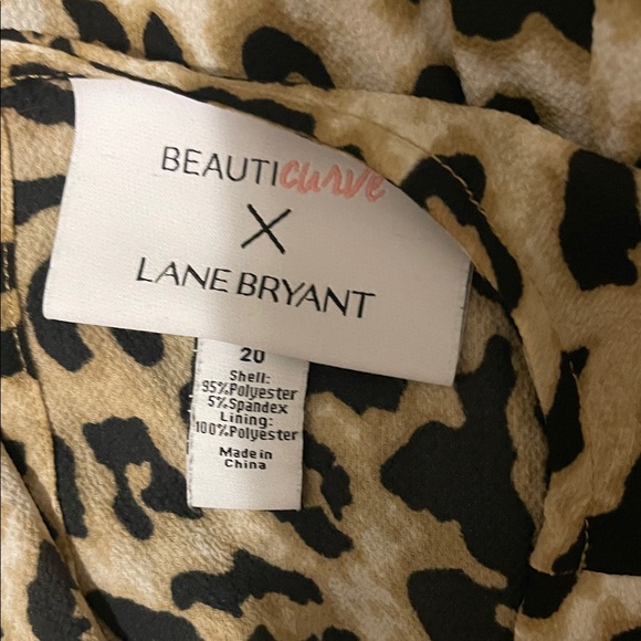 Classic Leopard Print Midi Dress - Beige/Black (belt not included) - Picture 2 of 3